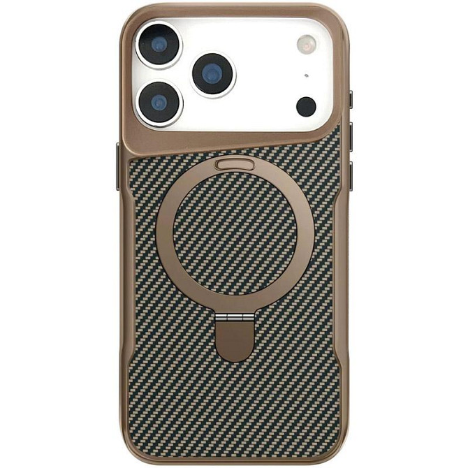TPU+PC чехол Metal Buttons with MagSafe Carbon Ring для Apple iPhone 17 Pro (6.3") Херсон - изображение 1