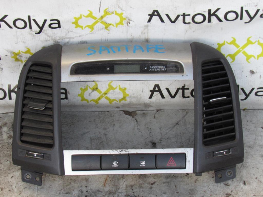 Накладка кнопок в торпеду Hyundai Santa Fe 2006-2012 Ковель - зображення 1
