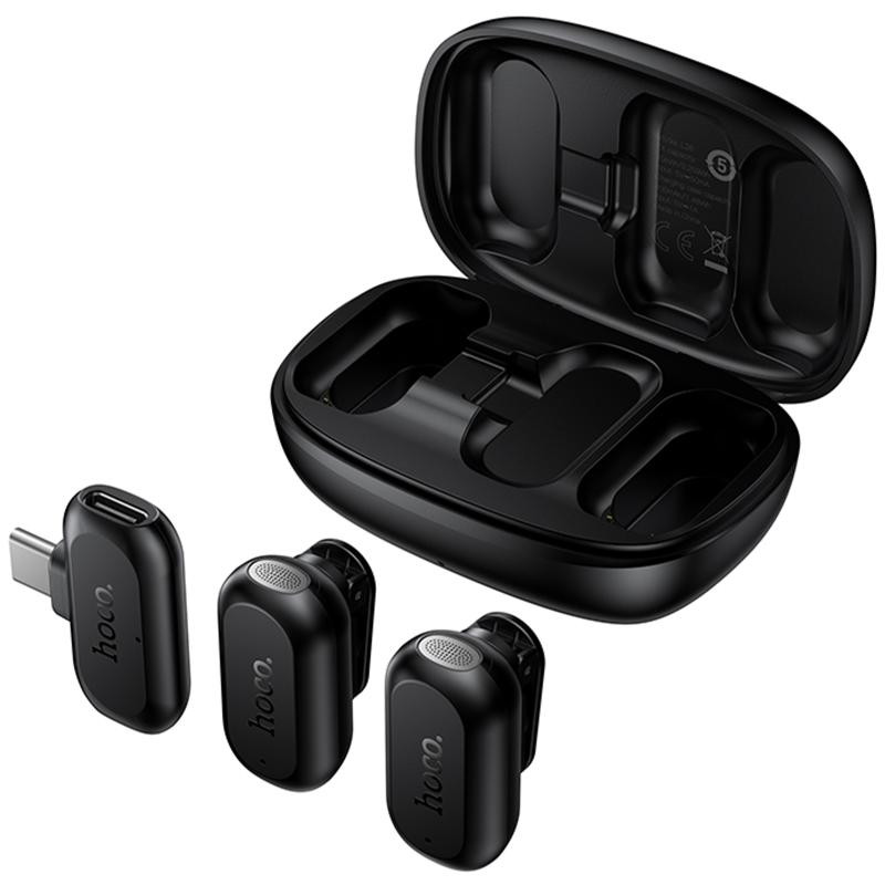 Петличный беспроводной микрофон Hoco L26 Dual-mic Smart AI (Type-C) Херсон - изображение 3