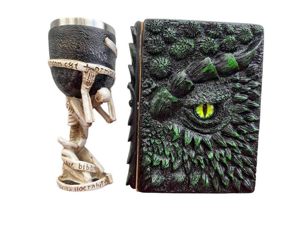 Подарочный набор Бокал 3 Скелет на Колене и Блокнот 3 «Око Лесного Дракона» Київ - зображення 3