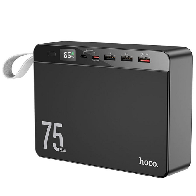 Уценка Портативное ЗУ Power Bank Hoco J94 Overlord 22.5W 75000 mAh Херсон - зображення 1