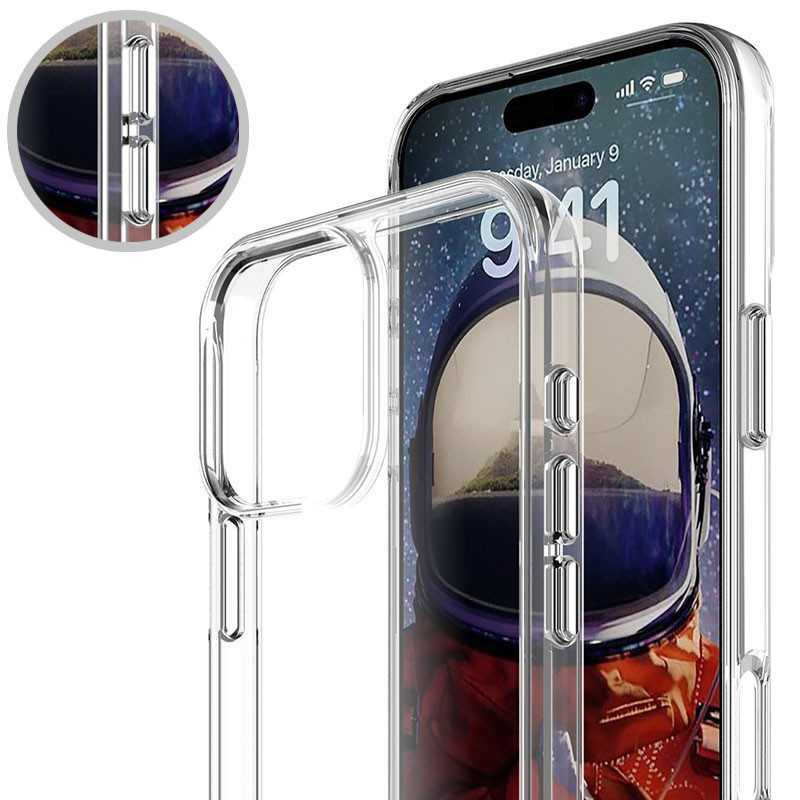 Чехол TPU Space Case transparent для Apple iPhone 16 Pro Max (6.9") Херсон - зображення 12