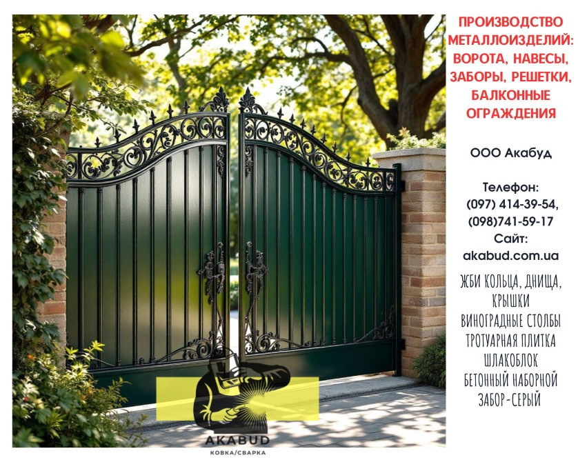 Заборы из профлиста, навесы, ворота откатные и распашные Кривой Рог - изображение 2