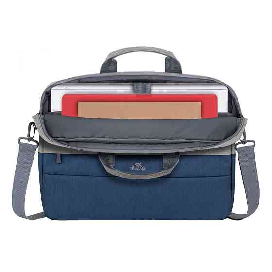 Cумка для ноутбука Rivacase 15.6" 7532(Grey/Darkblue) темно-синяя с серым Киев