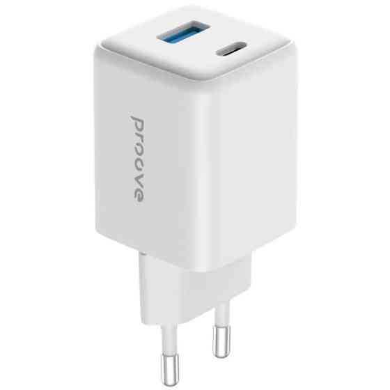 Мережевий зарядний пристрій Proove Pocket GaN Plus 45W (Type-C + USB) White (WCPG45110002) (Код това Харків