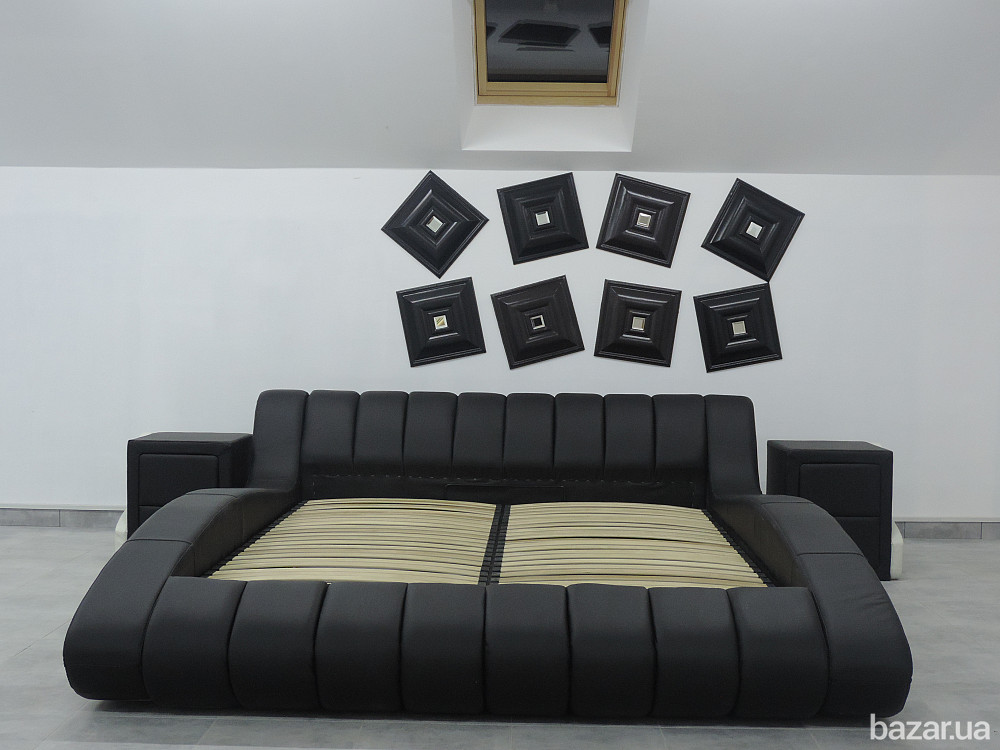 Шкіряне ліжко двоспальне з підйомним механізмом Tirana Винница - изображение 3