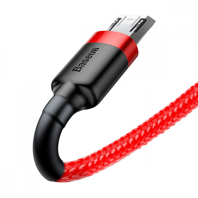 Дата кабель Baseus Cafule MicroUSB Cable 2.4A (1m) (CAMKLF-B) Херсон - зображення 2