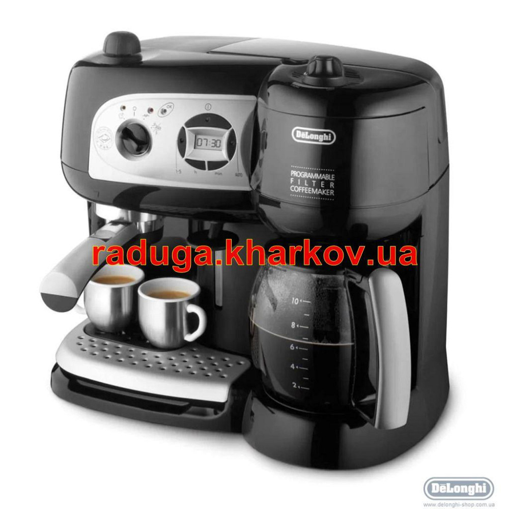Кофеварка универсальная,кофемашина комбинированная капельная-рожковая DeLonghi Харків - зображення 2