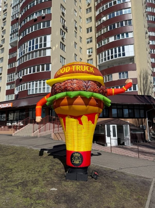 Аэромен зазывало Человечек машет рукой монтаж 5-10 минут 3.4 м Киев - изображение 6