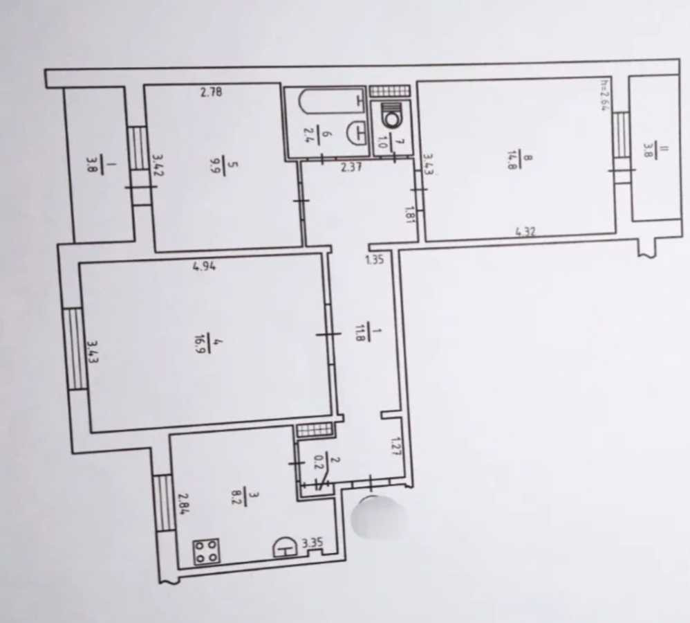 продажа 3-к квартира Киев, Дарницкий, 60000 $ Киев - изображение 8
