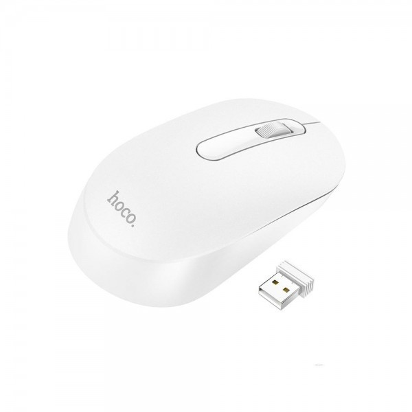 Мишка Hoco GM14 Platinum 2.4G White (Код товару:33138) Харків - зображення 3