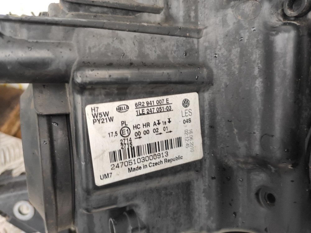 Фара левая VW Polo 2009-2016 Ковель - зображення 2