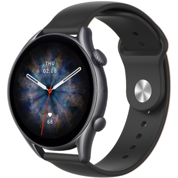 Ремінець ArmorStandart Silicone Watch Strap 22mm Black (ARM80669) Харків - зображення 1