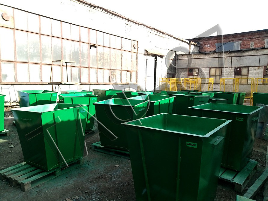 Бак для сміття 750 літрів металевий фарбований Харьков - изображение 7