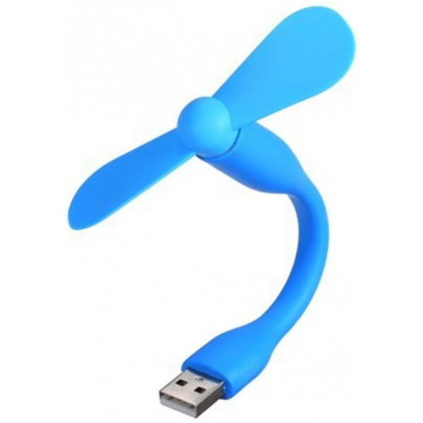 DM Вентилятор портативний гибкий Mini Fan USB від повербанка/ноутбука Blue (Код товару:37844) Харків - зображення 1