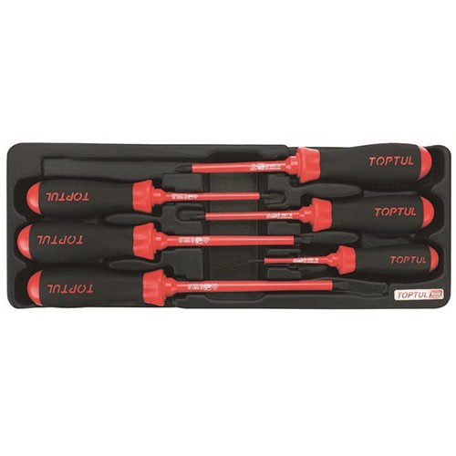 Набор отверток диэлектрических (1000V) 6ед. в ложементе TOPTUL GAAT0603 Харків - зображення 1