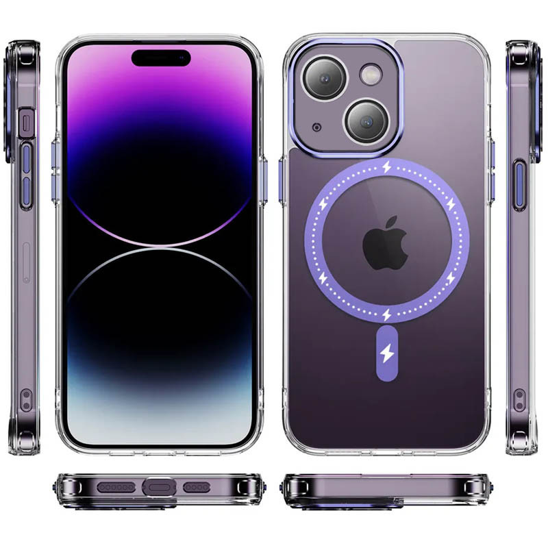 Чехол TPU+PC Colorful with Magnetic Fit для Apple iPhone 14 (6.1") Херсон - изображение 2