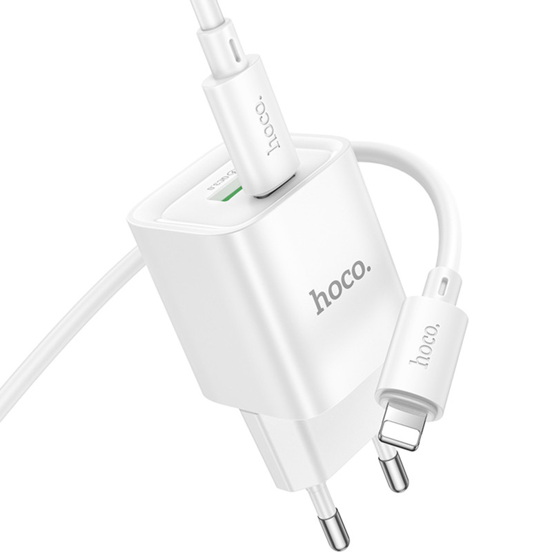 СЗУ Hoco C147A PD20W+QC3.0 (1USB-A/1C) + кабель Type-C to Lightning Херсон - зображення 5