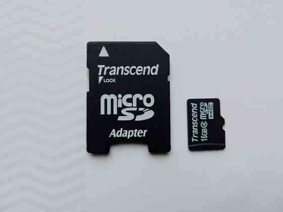 карта памяти Transcend 16 GB microSD Київ