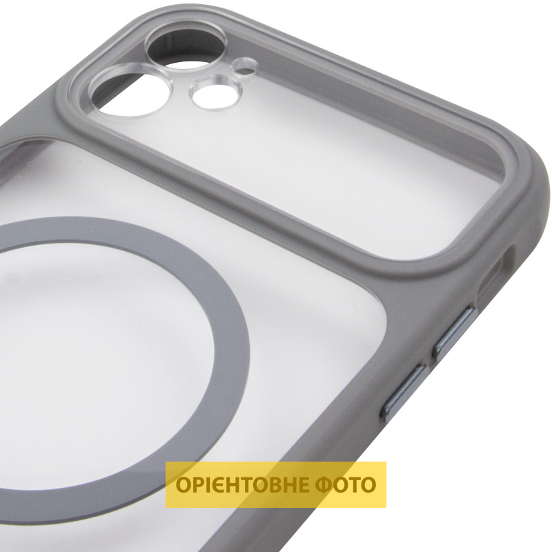 Чехол TPU+PC GETMAN Moon Clear with MagSafe для Apple iPhone 12 (6.1") Херсон - зображення 5