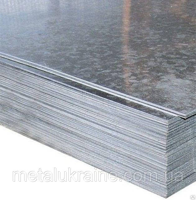 Лист оцинкованный  0.5мм 0.55мм 0.65мм 0.7мм 0.9мм 1мм 1.5мм 2мм 2.5мм Київ - зображення 1