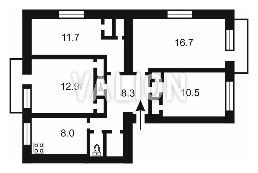 продажа 4-к квартира Киев, Подольский, 65000 $ Київ - зображення 7
