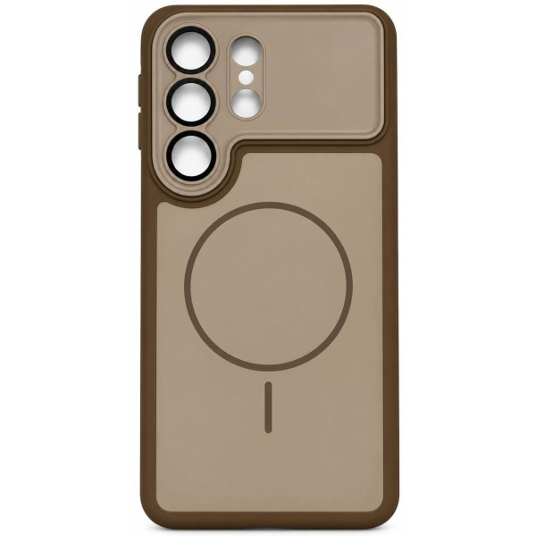 DM Чохол Armor Case Full Camera with MagSafe для Samsung S26 Ultra S948 Brown Харьков - изображение 1