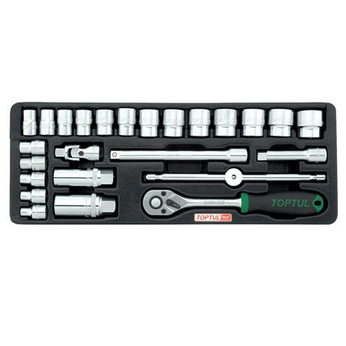 Набор головок с трещоткой в ложементе 3/8" 25ед. TOPTUL GCAT2501 Харьков - изображение 1