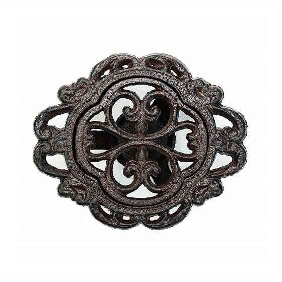 Подставка-подогреватель Leeseph из чугуна со свечой черная Одесса