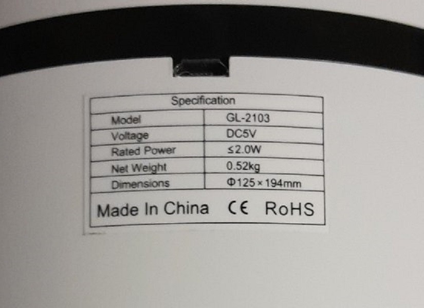 Портативний очищувач повітря для будинку Rigoglioso з HEPA фільтром і нічником Косов - изображение 4