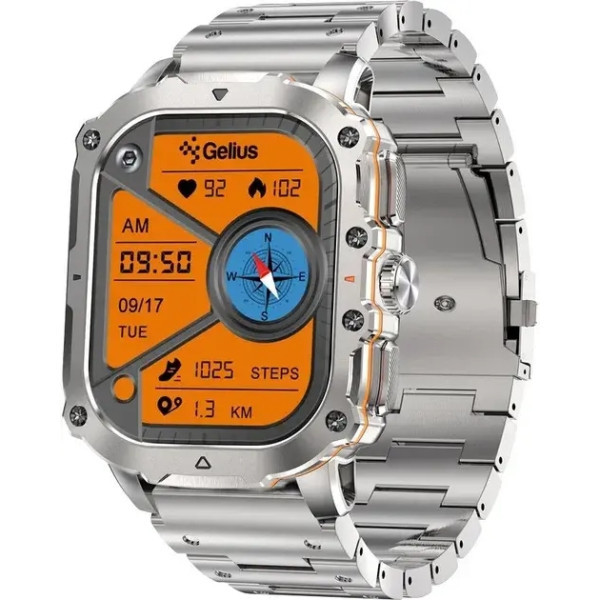 Смарт-годинник Gelius Tactical Heavy GP-SW016 Silver Titan Харків - зображення 1