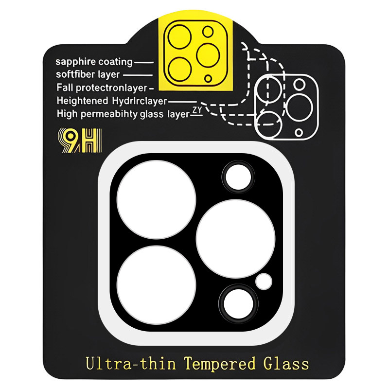 Защитное стекло на камеру Full Block (тех.пак) для Apple iPhone 12 Pro Max (6.7") Херсон - зображення 1
