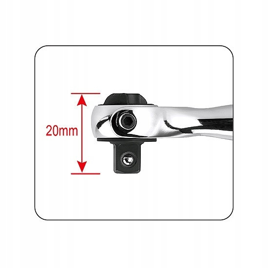 Мини трещетка 1/4" с шарниром (360°) 90 зубцов TOPTUL CHKX0810 Харків - зображення 3