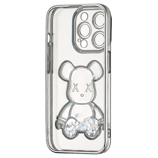 Чохол Shining Bear Case для iPhone 15 Pro Silver (Код товару:39358) Харків - зображення 1