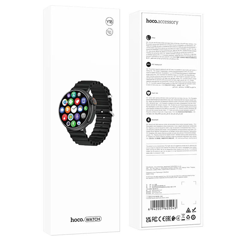 Смарт-часы Hoco Y18 Smart sports watch (call version) Херсон - зображення 4