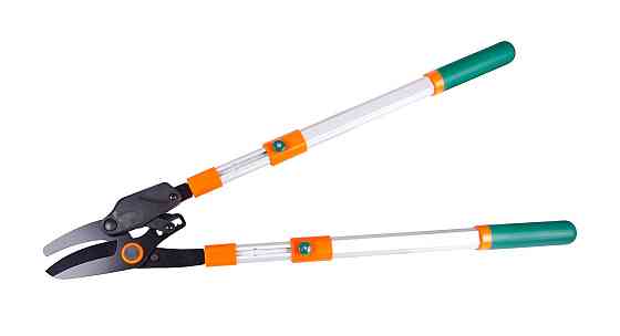 Сучкорез с наковальней MASTERTOOL храповый с алюминиевыми телескопическими ручками 700-1030 мм тефло Харків