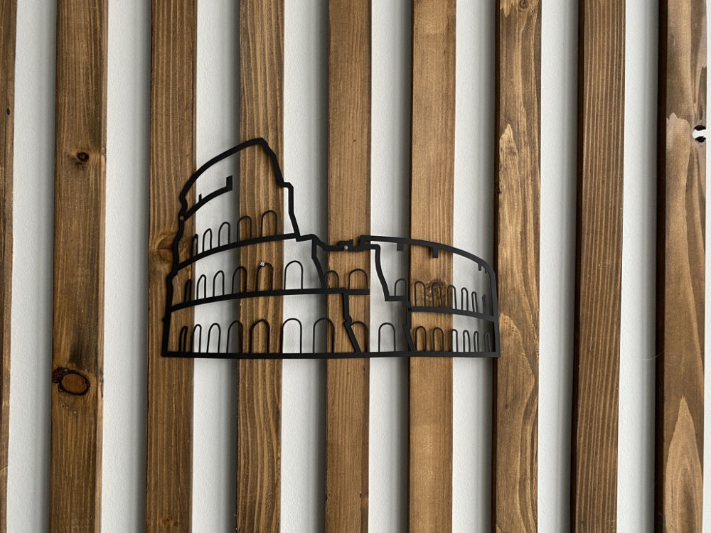 Настенный декор панно картина лофт из металла Колизей Киев - изображение 6