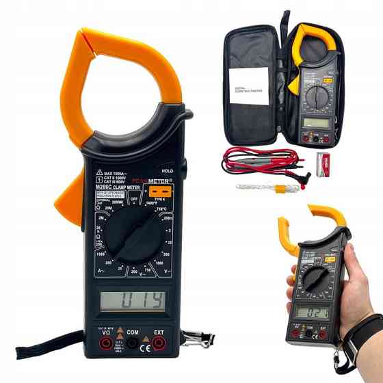 Цифровые токовые клещи с термопарой PeakMeter M266C Харьков