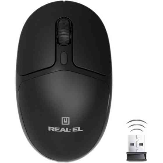 Мишка REAL-EL RM-335 Wireless Black (EL123200055) Харків