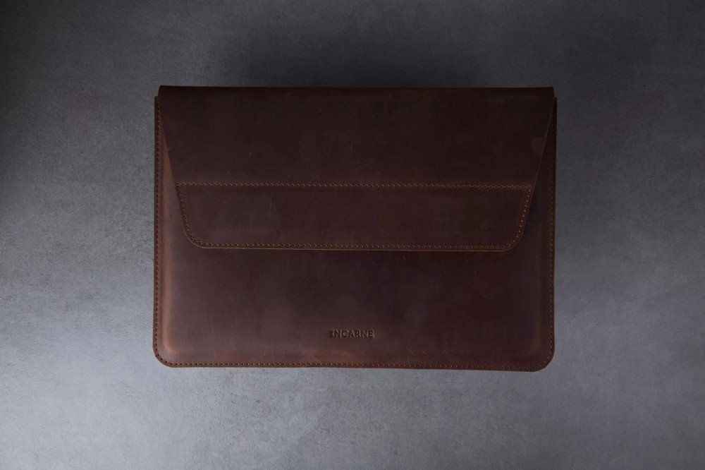 Чехол для ноутбука винтажный Incarne Line MacBook Air 15" 2023-2025 line-brown-vintage-air-15 коричн Київ - зображення 2