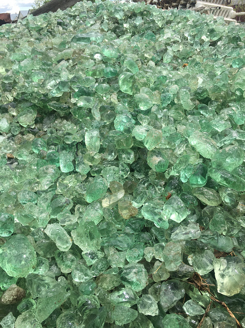 Декор для двора - Эрклез, кусковое стекло, стеклянные камни! Житомир - изображение 1