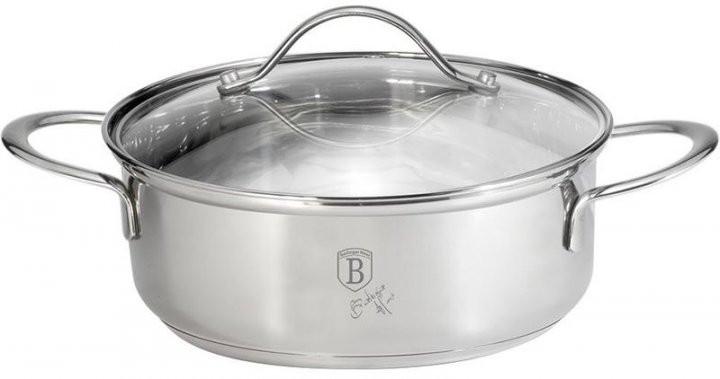Каструля з кришкою Berlinger Haus Silver Jewellery Collection BH-6283 10 л 32 см Киев - изображение 1