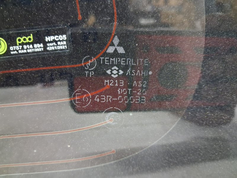 Стекло в кузов заднее левое Mitsubishi Pajero Wagon 1999-2006 MR979309 (Арт. 62179) Київ - зображення 5