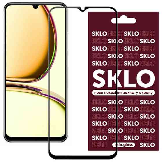 Защитное стекло SKLO 3D для Realme C53 / C51 / C61 / C63 4G / Note 50 / 60 / 70 / 70T / 80 Херсон