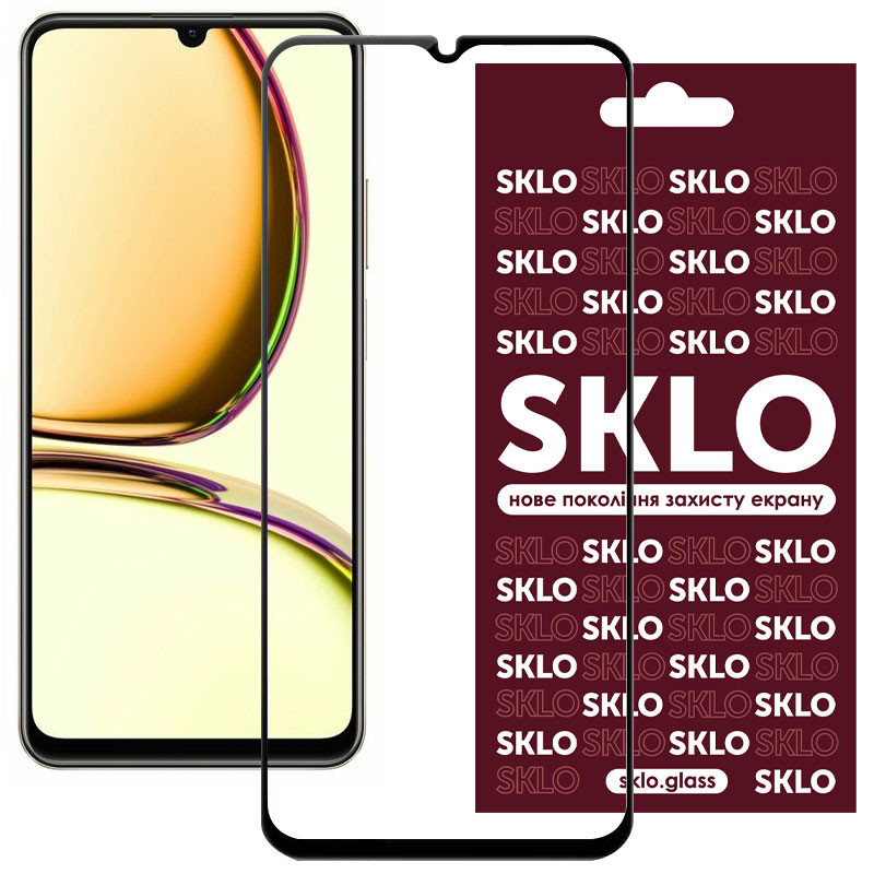 Защитное стекло SKLO 3D для Realme C53 / C51 / C61 / C63 4G / Note 50 / 60 / 70 / 70T / 80 Херсон - зображення 1