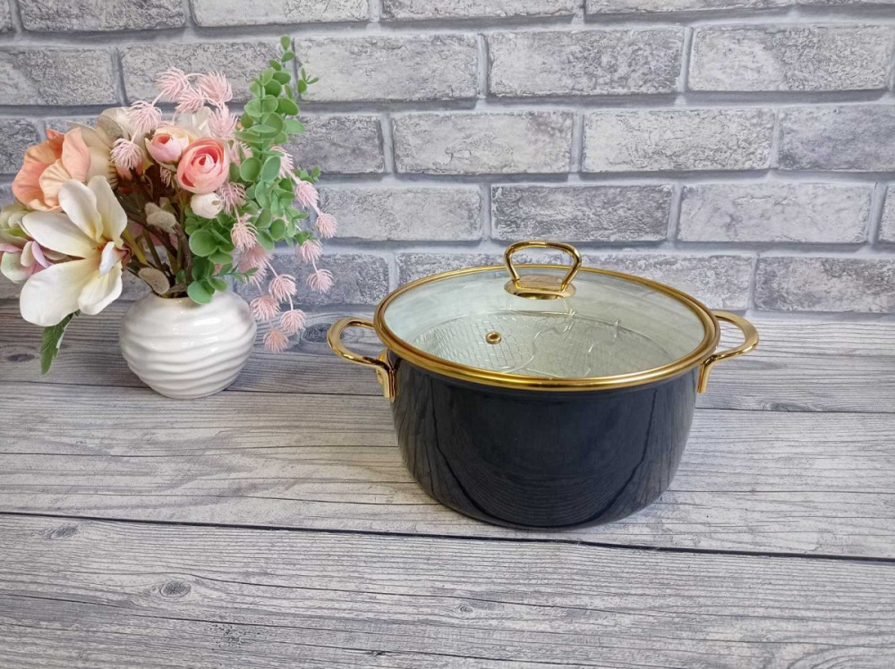 Каструля з кошиком для фритюру OMS 10100-22-Grey 22 см 3.7 л сіра Киев - изображение 1