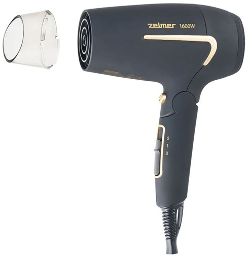 Фен дорожний Zelmer ZHD8321 1600 Вт серый Київ - зображення 4