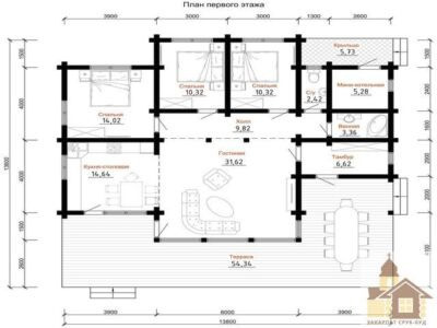 Купити зруб дерев’яного будинку під ключ Одеса - зображення 5