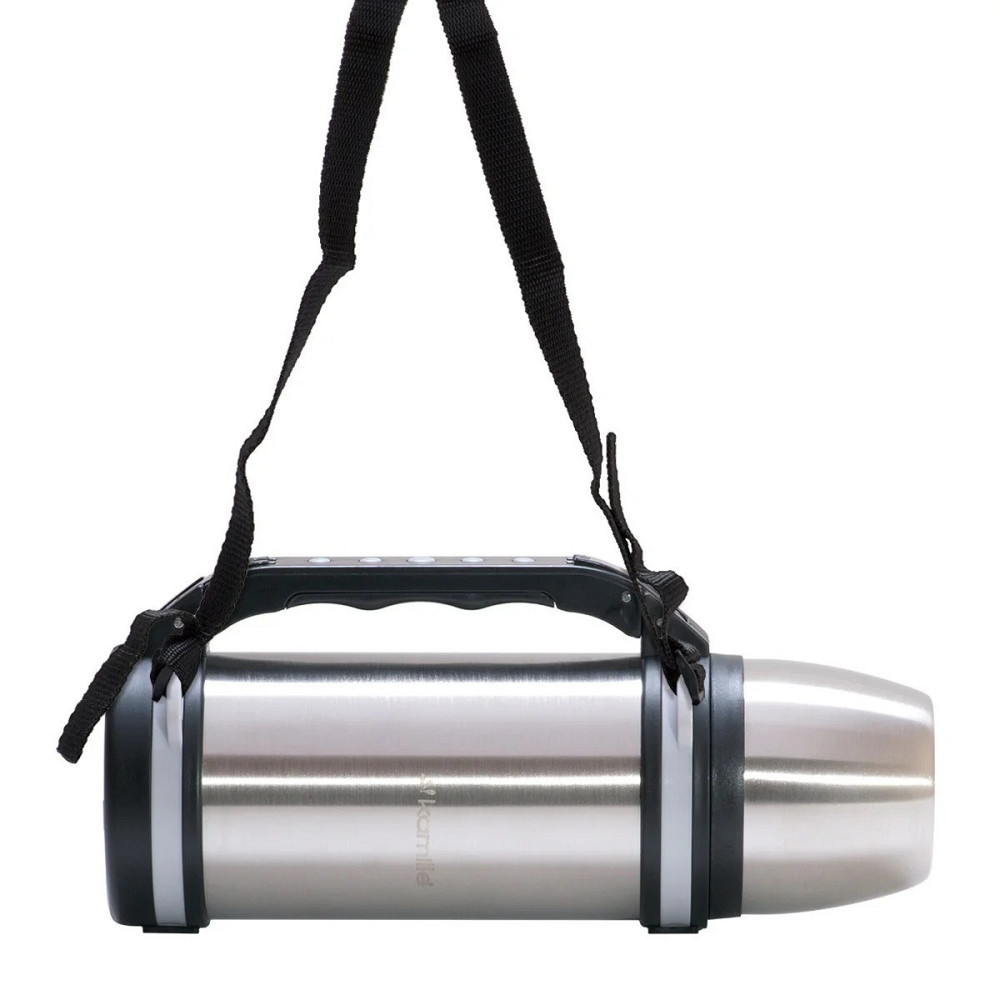 Термос из нержавеющей стали Kamille с ручкой и ремешком 1,5 л Одесса - изображение 10