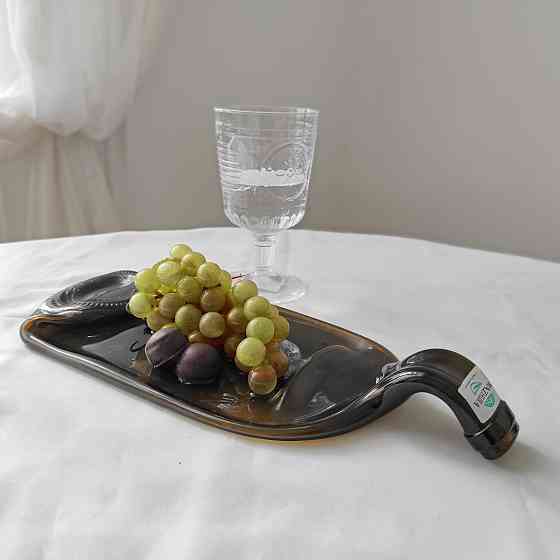 Блюдо Mazhura Пляшка Vine MZ-719754 коричневе Київ